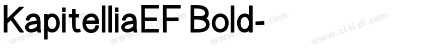 KapitelliaEF Bold字体转换